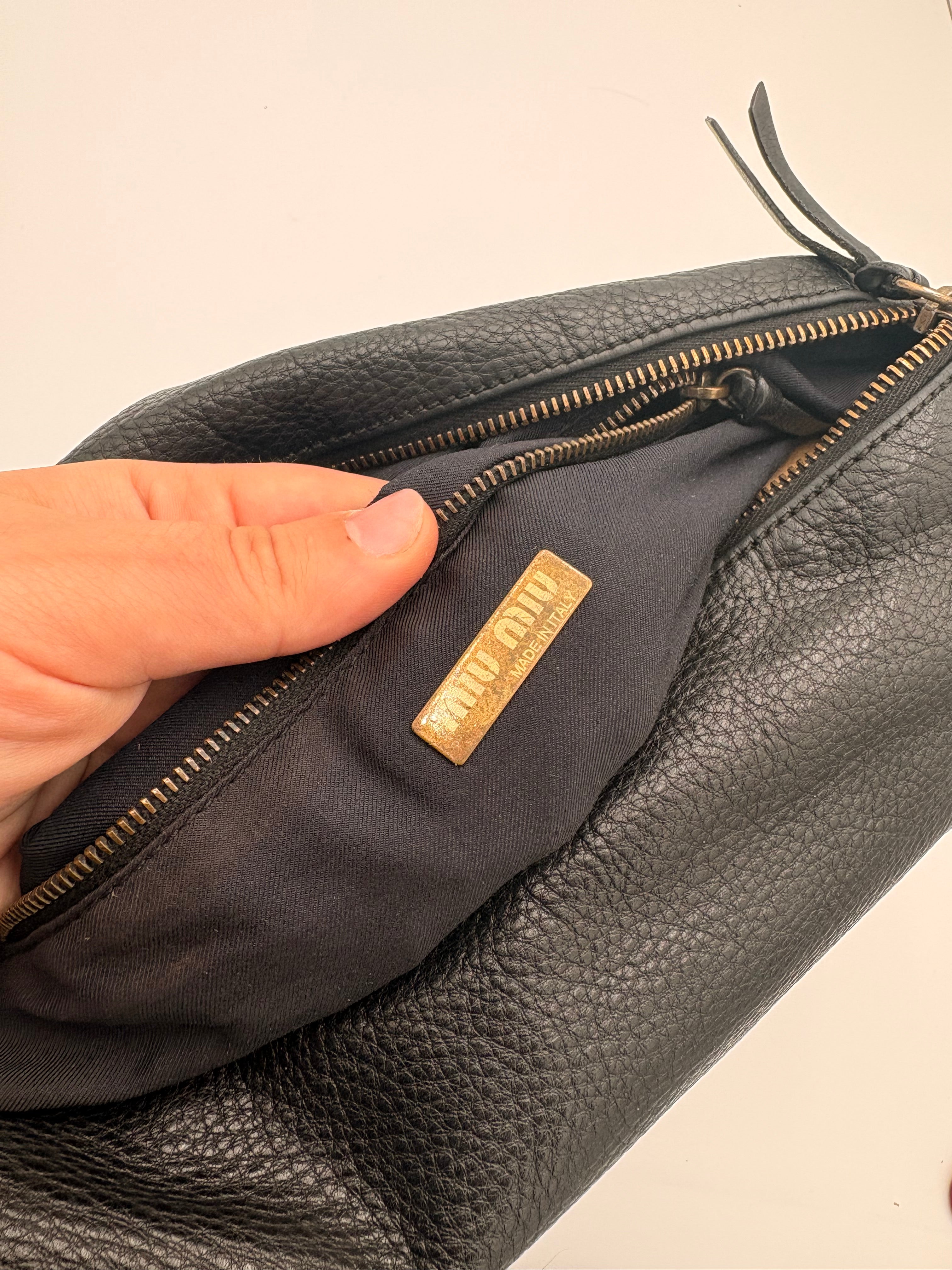 Borsa a Tracolla Miu Miu Pocket Vintage Nera