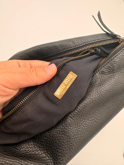 Borsa a Tracolla Miu Miu Pocket Vintage Nera