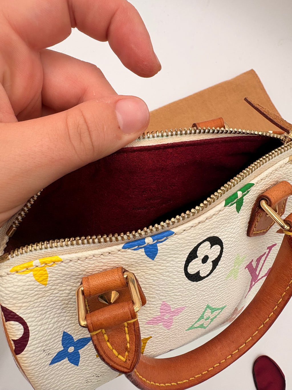Louis Vuitton Nano Speedy Multicolor Blanc (2003) – Takashi Murakami